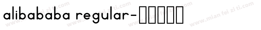 alibababa regular字体转换
